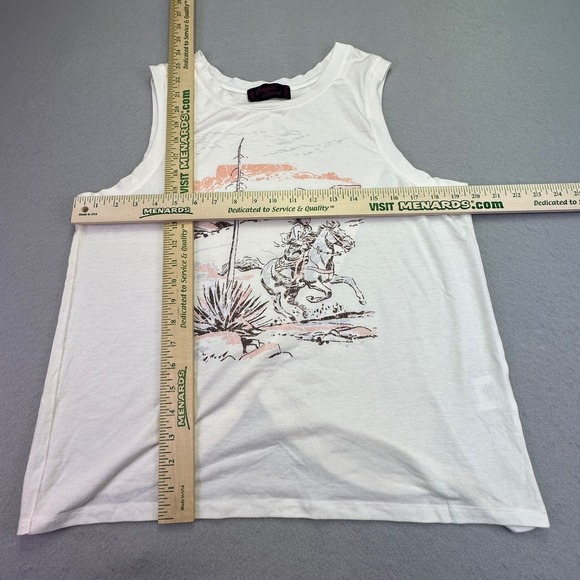 Cowgirl Legend Western Shirt Women's Large Tank Top Cowboy Horse Crossover Back - Picture 6 of 7